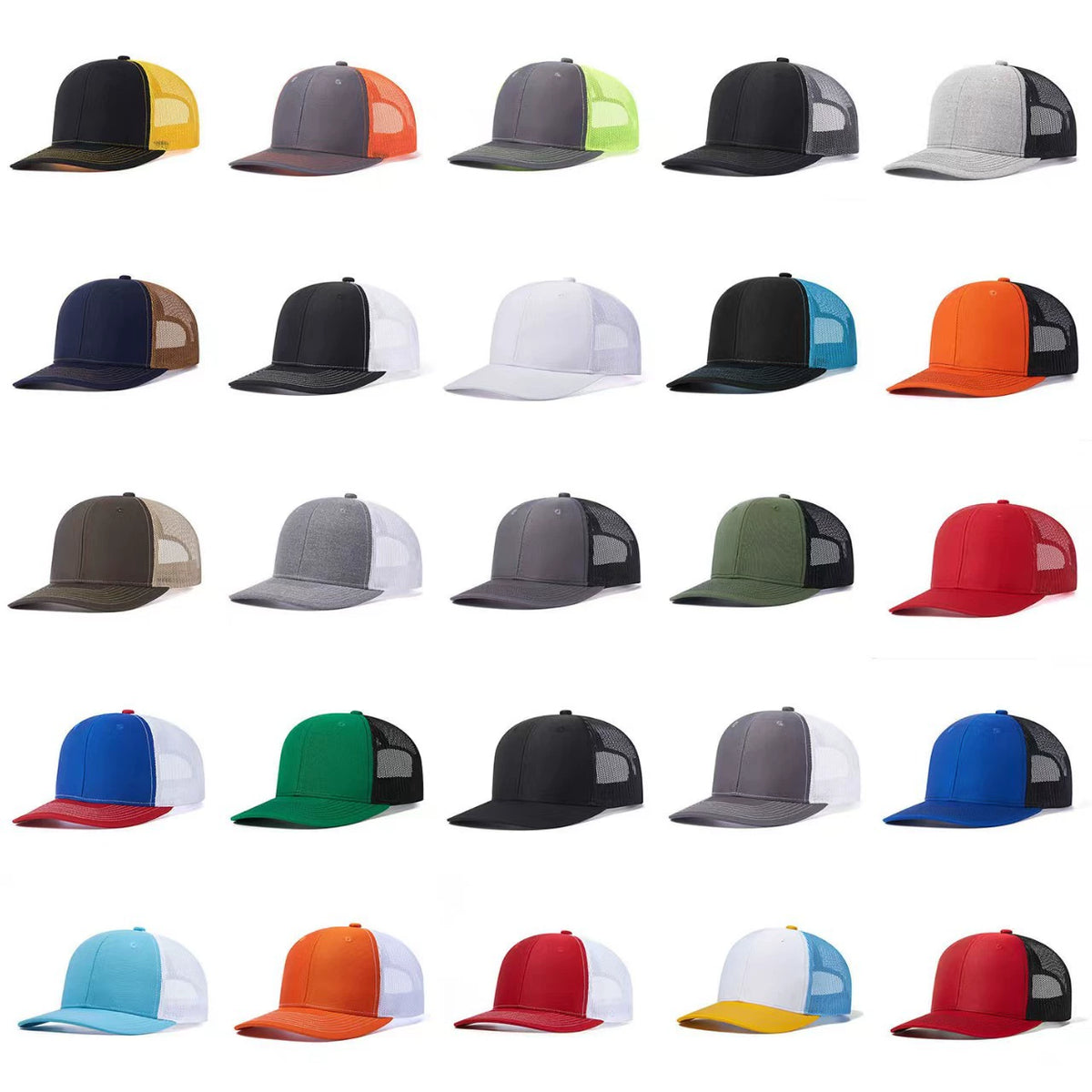 BICOLOR TRUCKER CAPS H009